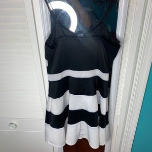 Black and White Skater Dress